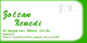 zoltan nemedi business card